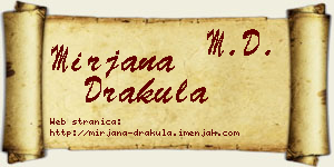 Mirjana Drakula vizit kartica